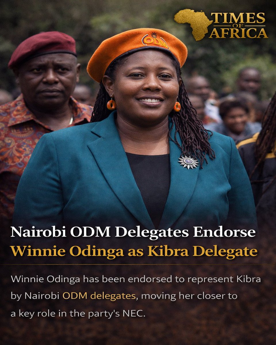 Timesafrica1890's tweet photo. Nairobi ODM Delegates Endorse Winnie Odinga as Kibra Representative Ahead of Party NDC #WinnieOdinga #ODMParty #KenyaPolitics #NairobiPolitics #Kibra #RailaOdinga #ODMDelegates #KenyaNews #AfricanPolitics #TimesOfAfrica https://t.co/aC5wGxt3DZ