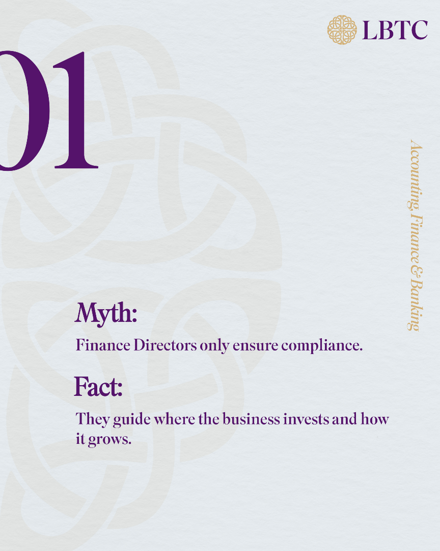 lbtc_uk's tweet image. 💼 Finance Director: Myths vs Facts

Elevate your skills in finance leadership with LBTC. Our LBTC Finance programmes provide comprehensive training for finance professionals at every level.
Enrol your seat at 🌐🔗 lbtc.co.uk

#MythAndFact #LBTC #UK #London