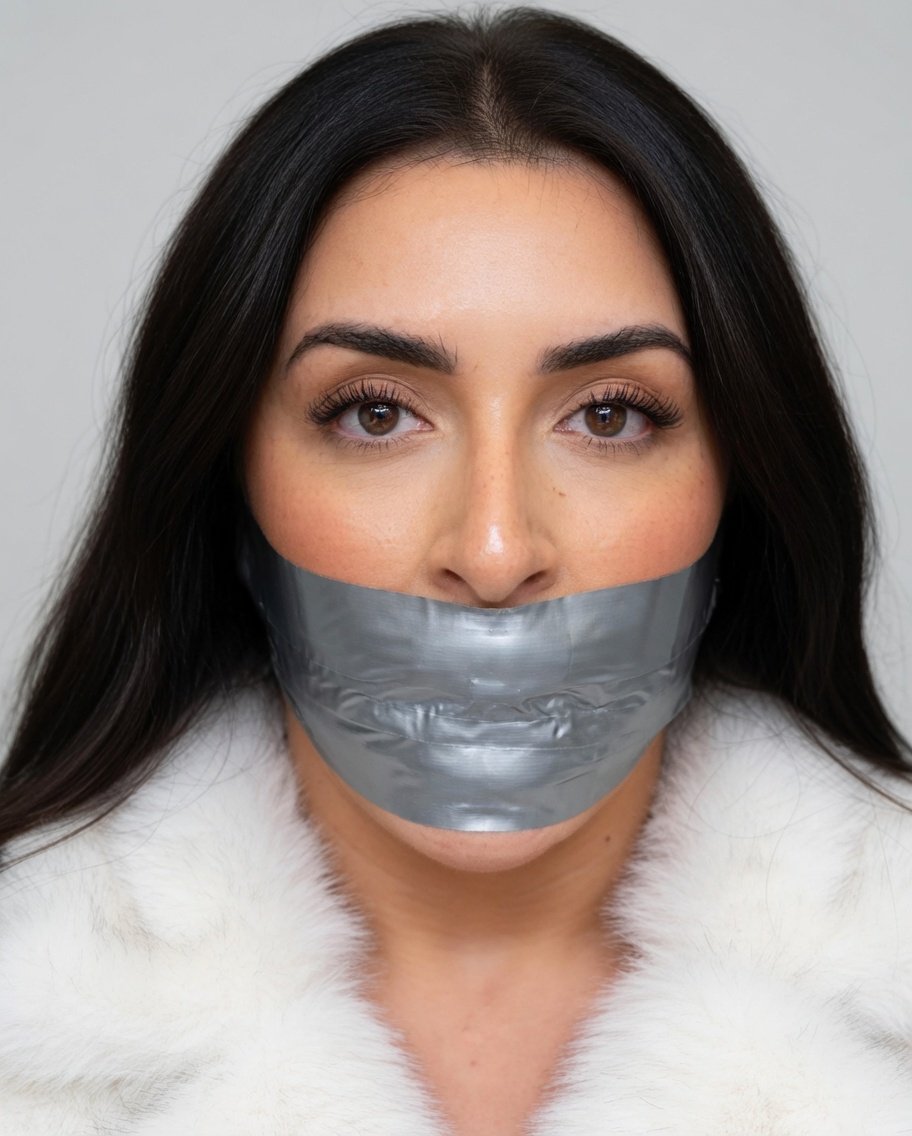 kinky_art_2026's tweet photo. Thats a quiet snowbunny! #tapegag https://t.co/hoafckztW5