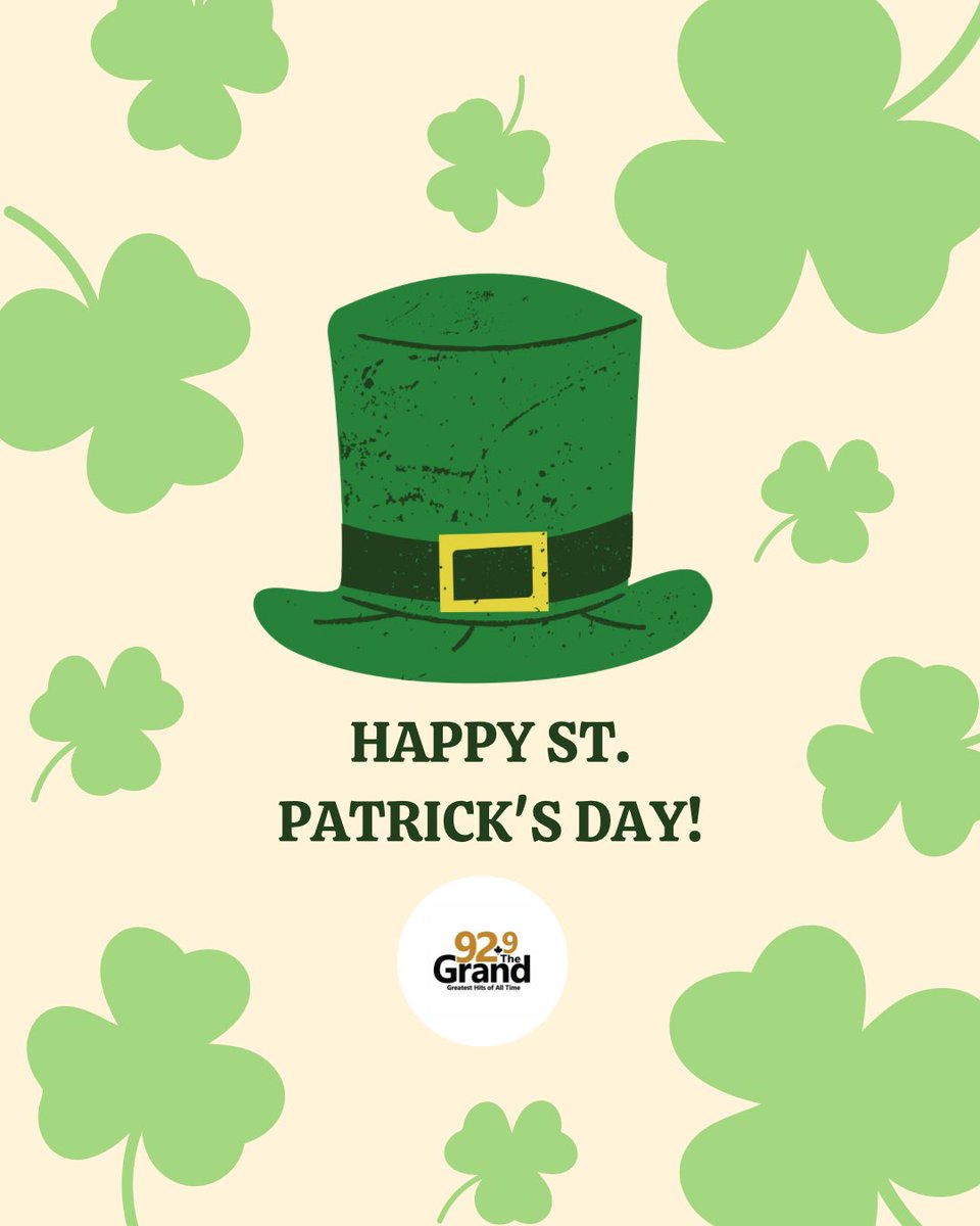 929TheGrand's tweet photo. Happy St. Patrick’s Day!🍀 https://t.co/uNxIr92zBr