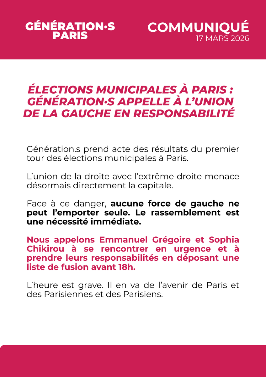 Génération•s Paris tweet media