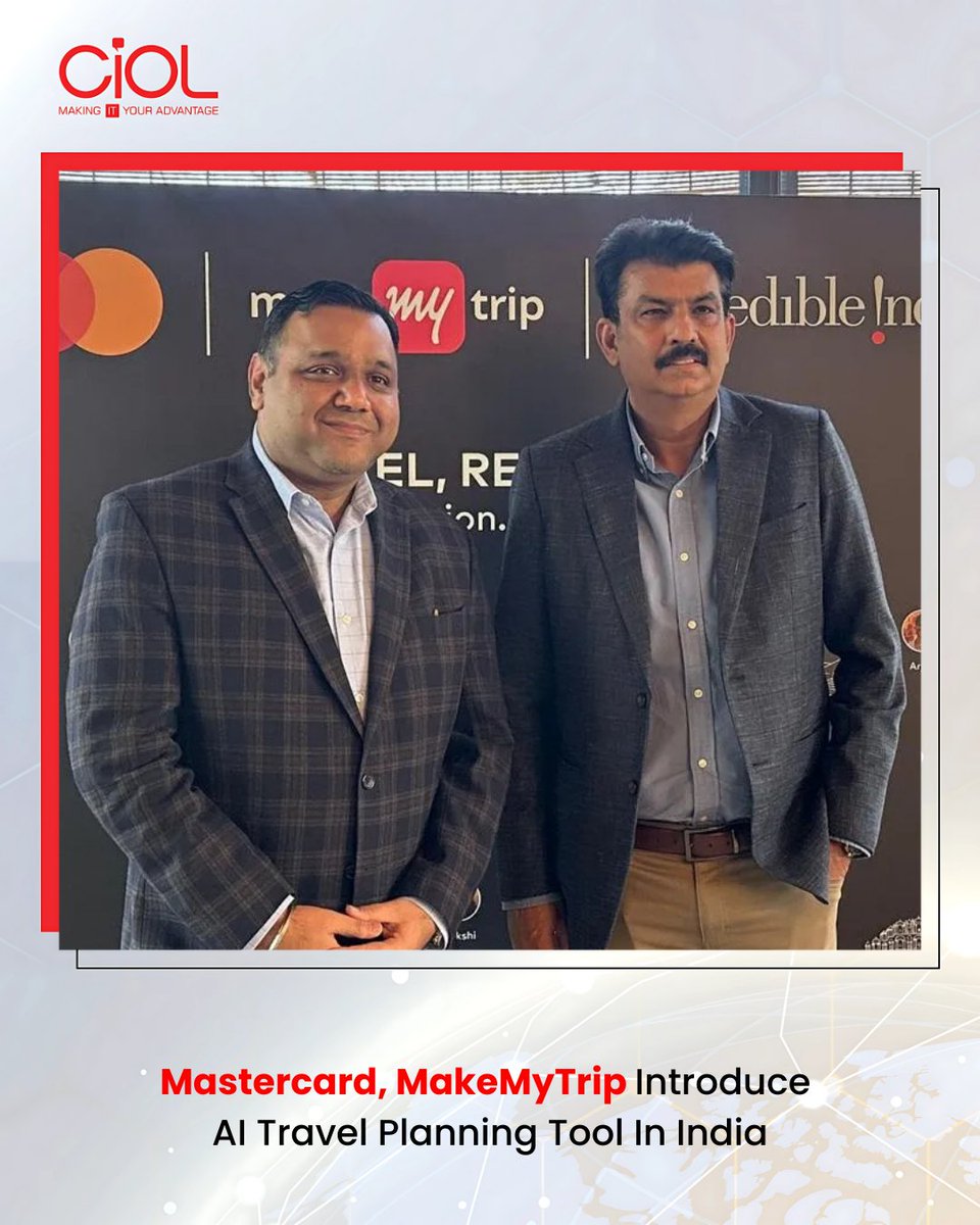CiOL_News's tweet image. Mastercard has launched an AI-powered travel concierge called Lifestyle Navigator in India with MakeMyTrip, integrating AI insights and curated travel experiences into Myra @Mastercard @makemytrip 

ciol.com/news/mastercar…

#Ciol #Mastercard #MakeMyTrip #collab #AItravel
