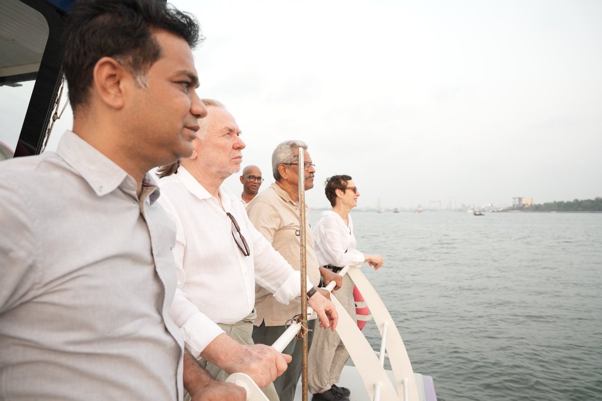 AusHCIndia's tweet image. In #Kerala last weekend, my friend @HibiEden MP took Susan and me out on one of #Kochi’s impressive electric ferries. Fast, smooth and quiet. What a great way to see Kochi’s beautiful waterways. @KeralaTourism