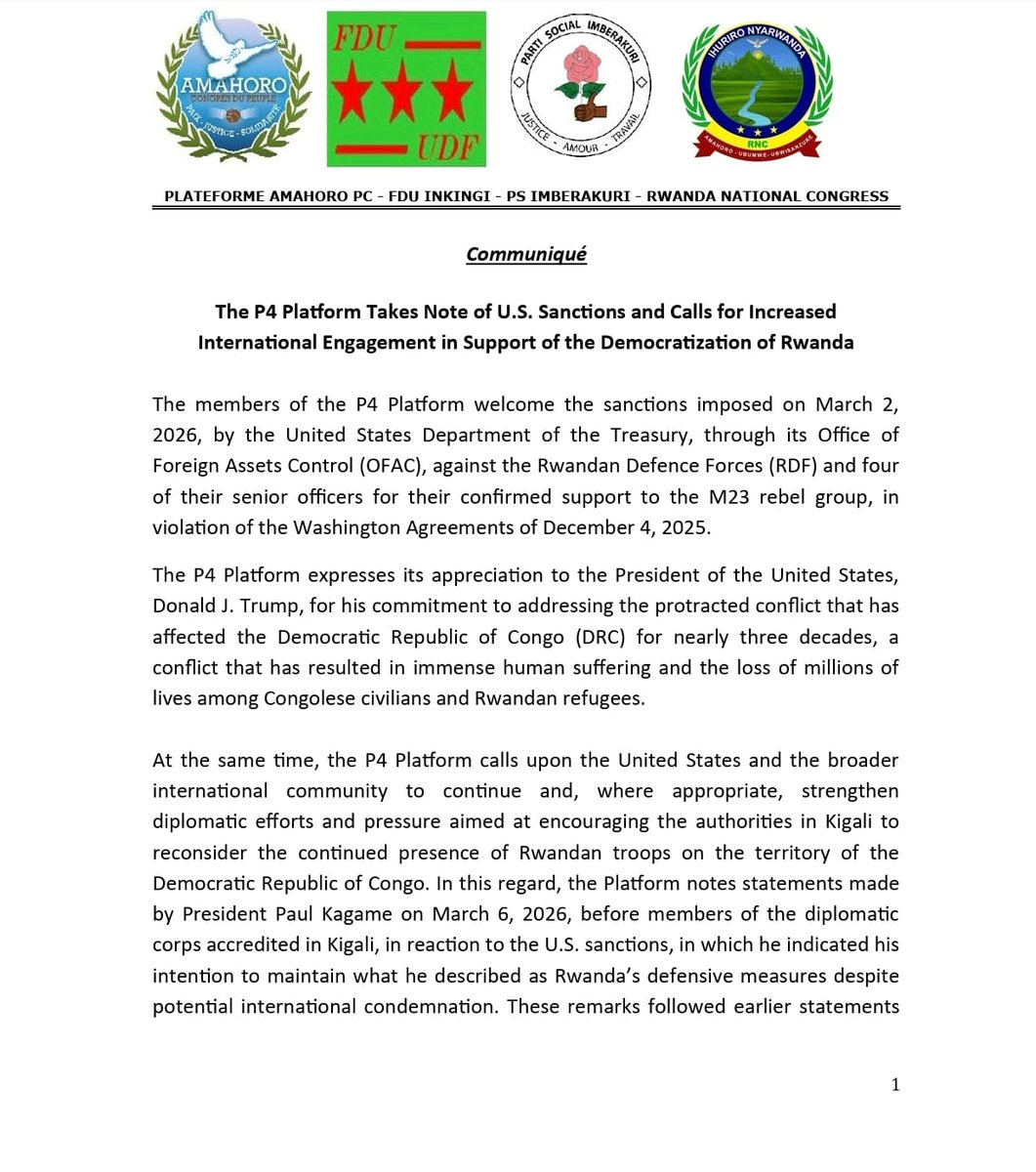 Platform P4 Rwanda tweet media