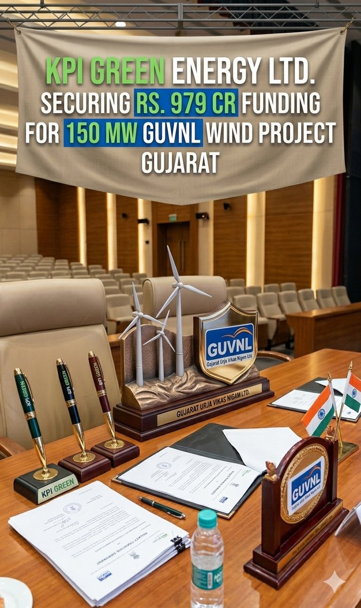 Saur_energy's tweet image. #KPI Green Energy secured a sanction of Rs. 979 crore (Term Loan and Bank Guarantee Facility) from @canarabank for its 150 MW Gujarat Urja Vikas Nigam Ltd. (#GUVNL) #WindProject as Independent Power Producer (IPP).

Read more saurenergy.com/solar-energy-n…

@kpgroupgreen | @drfarukkp