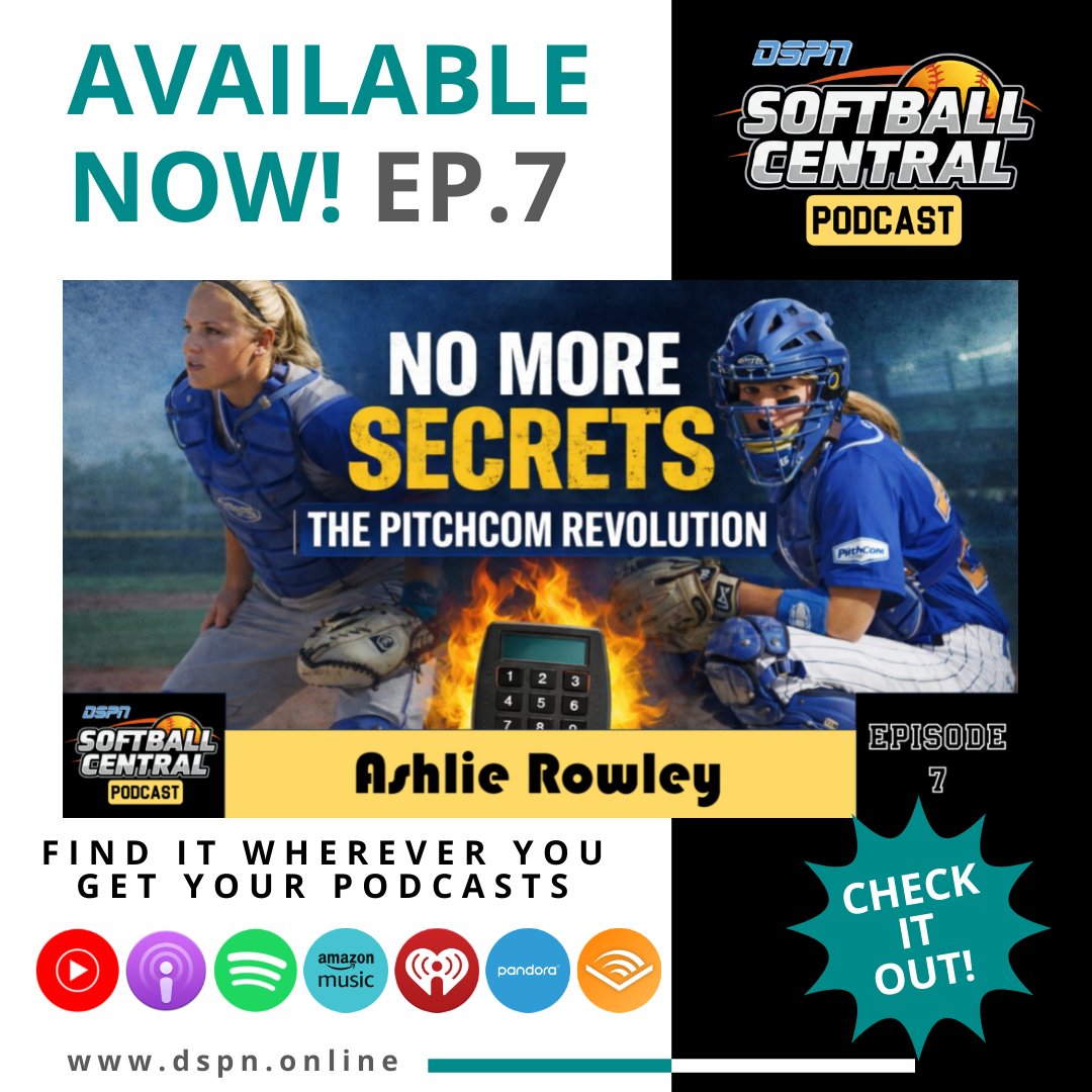 DSPNPlus's tweet photo. The Future of In-Game Communication is Now!
Check Out Episode 7 with Ashlie Rowley. She explains it all!
Available Anywhere You Get Your Podcasts. Just Search “The DSPN Softball Central Podcast”

@ExtraInningSB @LSUsoftball  @NCAASoftball  @AggieSoftball @DukeSOFTBALL https://t.co/rdrsdomLi1