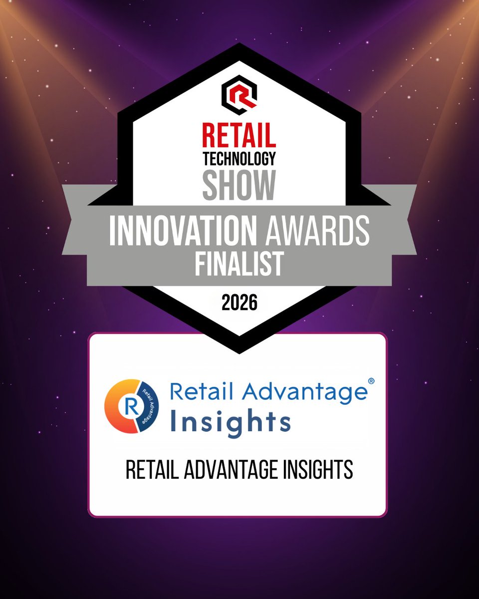 RetailReporting's tweet photo. Thrilled to share that our latest Retail Advantage Insights solution supercharged with #AI has been shortlisted for the @RetailTechShow Innovation Awards. Book a meeting to see the tools in action in April:  https://t.co/05byCUiInT  #RTS2026 https://t.co/ul5eNSOG2w