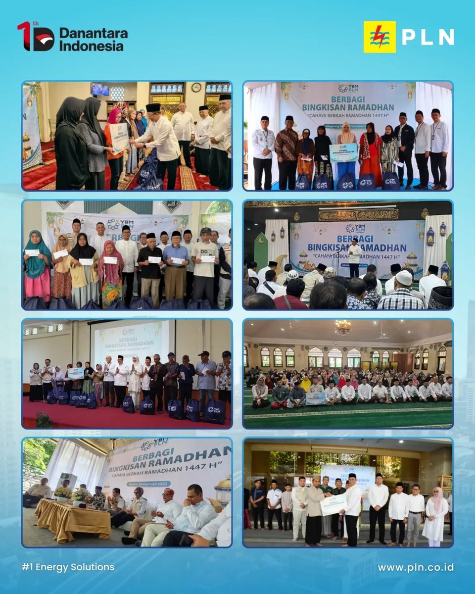 LilyUpdate1's tweet photo. Dari amanah yang dititipkan, YBM PLN berbagi untuk sesama. Setiap bingkisan membawa harapan, setiap doa menguatkan langkah di bulan Ramadhan yang penuh berkah.

Semoga kebaikan terus mengalir dan menjadi kebermanfaatan bagi banyak hati.

#PLNUntukSemua #PLNUntukIndonesia https://t.co/AHfsKR1DrD