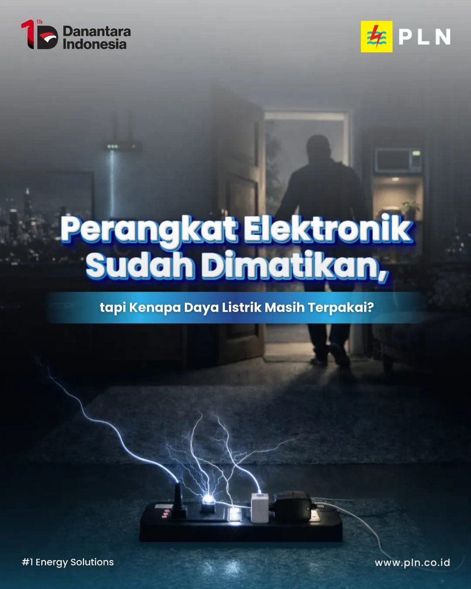 LilyUpdate1's tweet photo. Terkadang, di rumah, kita merasa sudah mematikan semua peralatan elektronik tapi token listrik tetap berkurang.. kenapa ya?

Ada sumber konsumsi listrik kecil yang sering luput dari perhatian.
#PLNUntukSemua #PLNUntukIndonesia #InfoListrikPLN https://t.co/SzjxGxbVYh