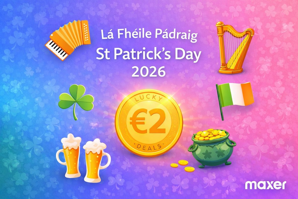 Lá Fhéile Pádraig Sona Duit! ☘️ 🇮🇪
We're celebrating St. Patrick’s Day with lucky deals on .ie, .eu and .co domains! 🎁💚Tapaigh an deis! Register your new domain today: maxer.com/blog/2026/03/h… 🍀 #StPatricksDay2026