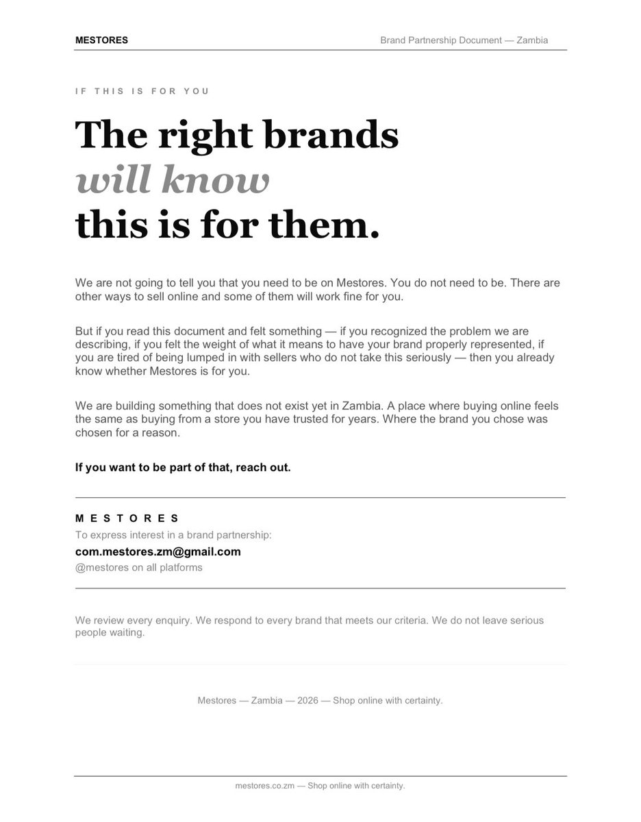 mestoreshq's tweet photo. This is not a dream. That is Mestores. 
Read full brand onboarding document via link in bio. https://t.co/ASjxOABerK
