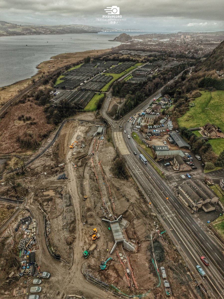 March update - road development at Milton, Dumbarton.