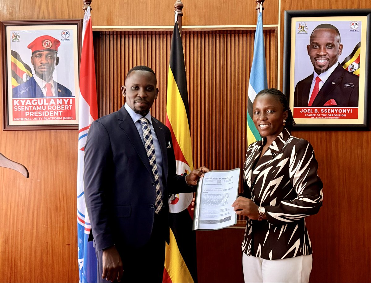 Today I presented a petition to the LoP <a href="/JoelSsenyonyi/">Joel Ssenyonyi</a> regarding the current impasse about medical interns.

The new proposed policy is not only very disadvantageous to the medics but to the general public as well. Our prayer is it is done away with and in-fact, parliament should