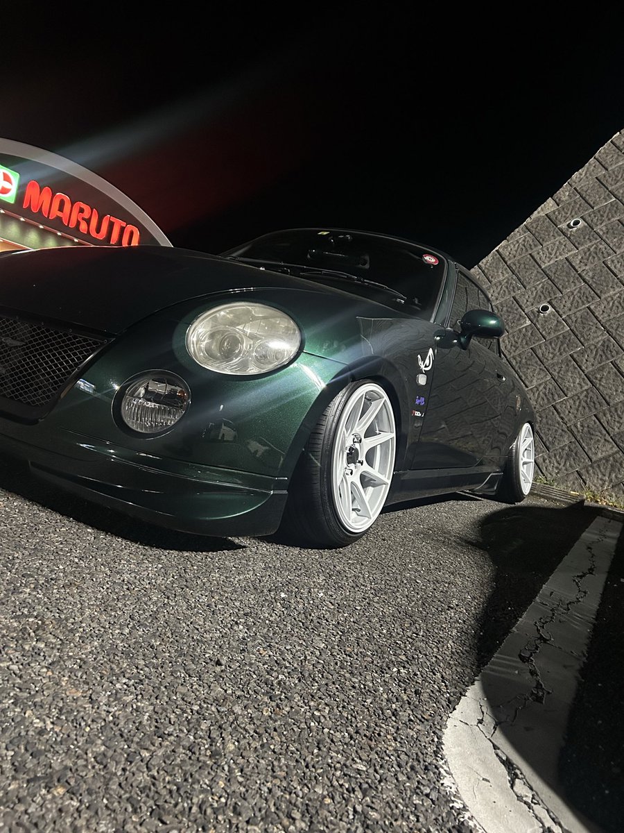 COPEN880_AKIRA's tweet photo. #私の弄り方好きな人RT

今の仕様まだいい感じではないので
過去の仕様で載せます
どれが好きでしょうか？
1枚目 14インチ6.5J(最初)
2枚目 15インチ 7J
3枚目 15インチ 8J(最後)
期間は5ヶ月で全部やりました😌 https://t.co/WDKnKYOQtl