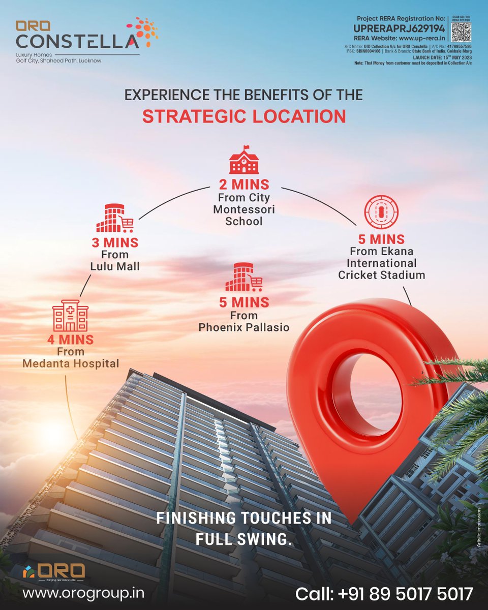 oro__group's tweet photo. Experience premium living at Oro Constella, where luxury meets a truly strategic location in the heart of Lucknow. ✨
-
-
#OroConstella #luxuryapartmentsinlucknow #LuxuryLiving #PremiumHomes #OroGroup https://t.co/PiQpaJa5AR
