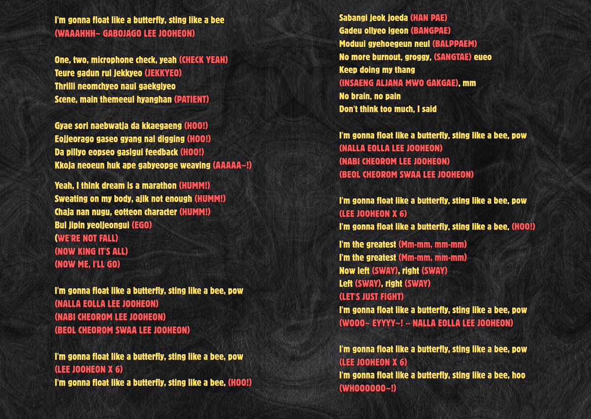 _bellapie_'s tweet photo. SUMPAH DEMI LEE JOOHEON OR MONEK, AKU SANGGUP!

Sape nak romanized cheer guide STING utk hype kesayangan kita, Lee Jooheon nnti..boleh pakai ni.. maafkan kalau ada salah silap. Kita ada copy from romanized site jugak. Wkwkwkwkwkw

Utk yg menunggu: @by_babykim @haninakamal https://t.co/zFyWNZLUck