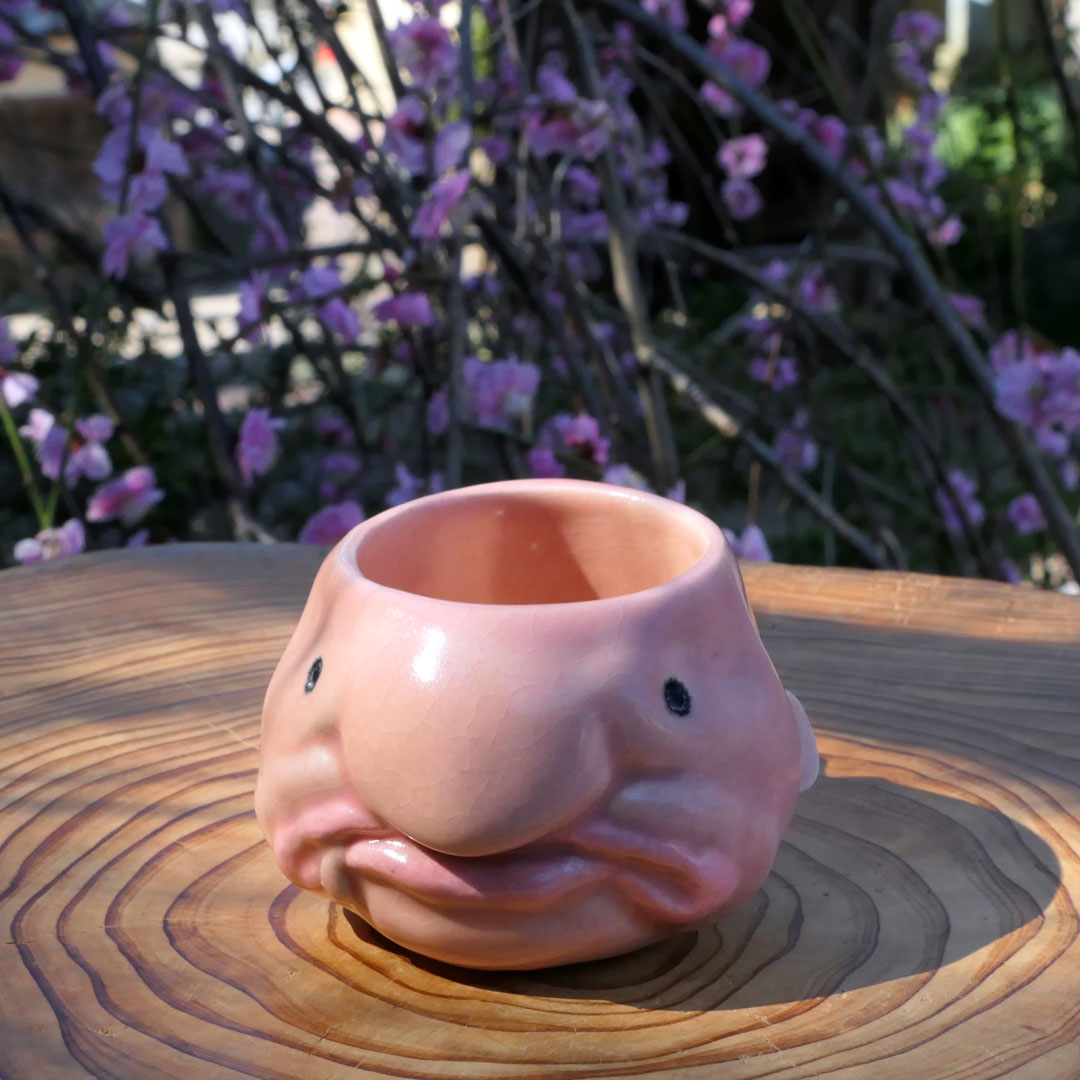 ceramimic2021's tweet photo. ブロブフィッシュ形カップ
#ニュウドウカジカ #blobfish https://t.co/VtrWiX2kJF