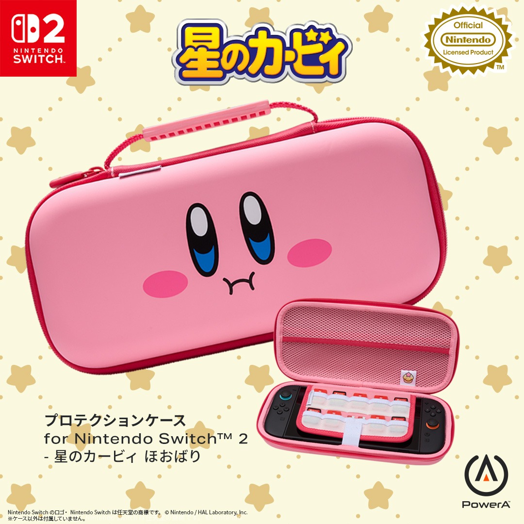 PowerA_Japan's tweet photo. ⋱ 🌟新商品🌟⋰
Nintendo Switch 2 に
「星のカービィ」がなかまいり！