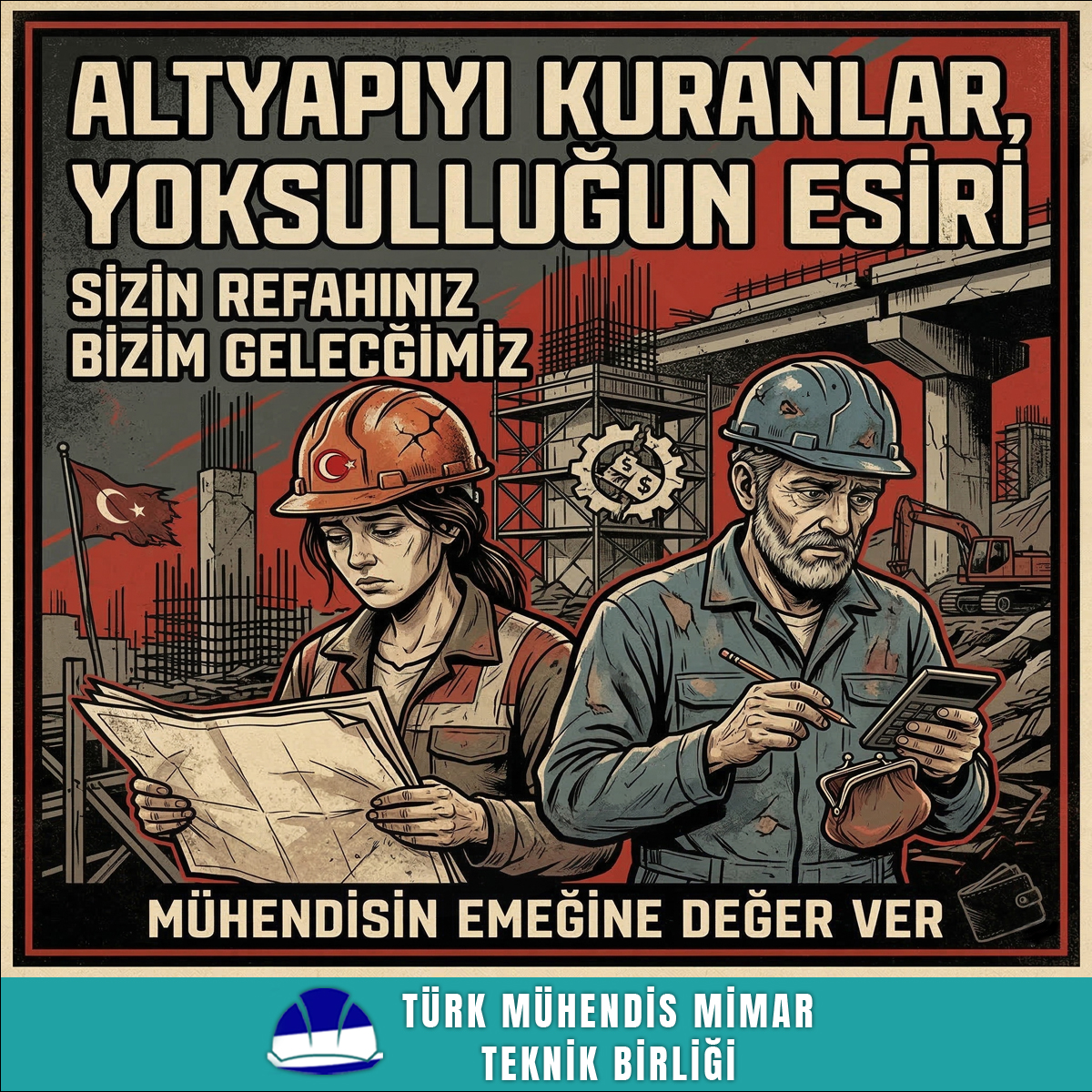 Eğitimimiz, bilgimiz ve tecrübemizin karşılığı bu değil! Kamu mühendisleri olarak haklarımızı istiyoruz! <a href="/a_uraloglu/">Abdulkadir URALOĞLU</a> #MuhendisDegerBekliyor #TeknikGucunSesi