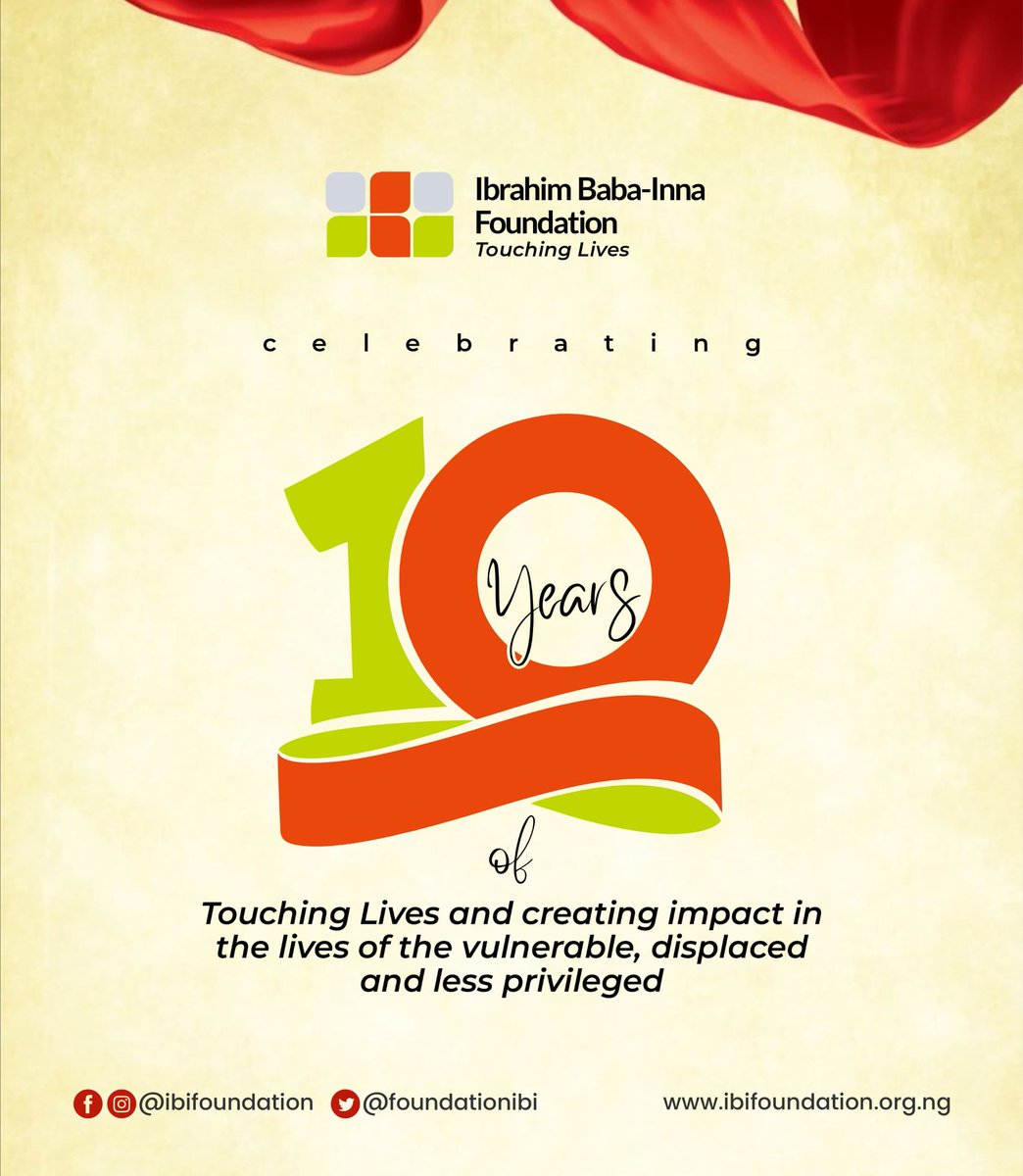 FoundationIbi's tweet photo. 🌟 IBI Foundation Unveils 2026 Programme Schedule

The Ibrahim Baba-Inna Foundation is proud to present its 2026 Programmes Schedule, marking a special year as we celebrate 10 years of impact and service.

Throughout the year, our initiatives will focus on humanitarian support, https://t.co/XhZsVxZ34F