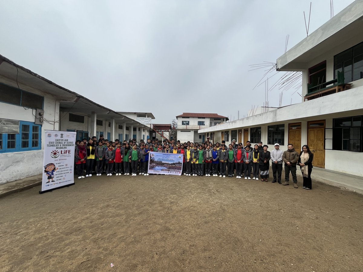 eiacpshillong's tweet photo. The EIACP PC-Hub, SCSTE, Meghalaya organized an awareness program in Nongstoin on 13 March 2026 to mark the International Day of Action for Rivers 2026. Focusing on the Wah Nanbah River and the theme “Protect River, Protect People”. @moefcc @scstemeghalaya @EIACPIndia https://t.co/uLQouKLj4t