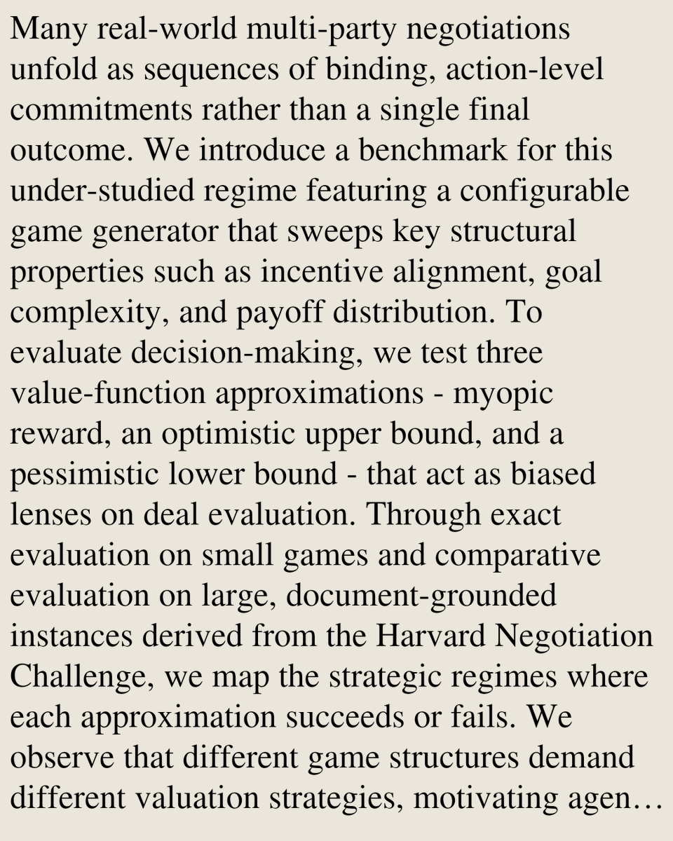 Multiagent Systems arXiv tweet media