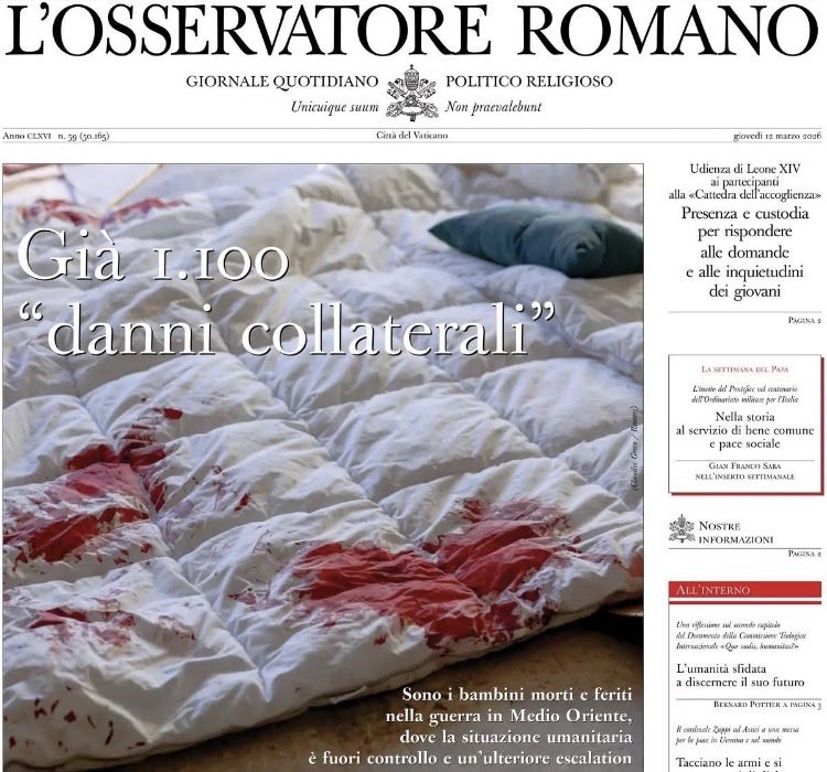 Michele_Arnese's tweet photo. Prima pagina stile Manifesto per L’Osservatore Romano https://t.co/uqHH1gr6Mj