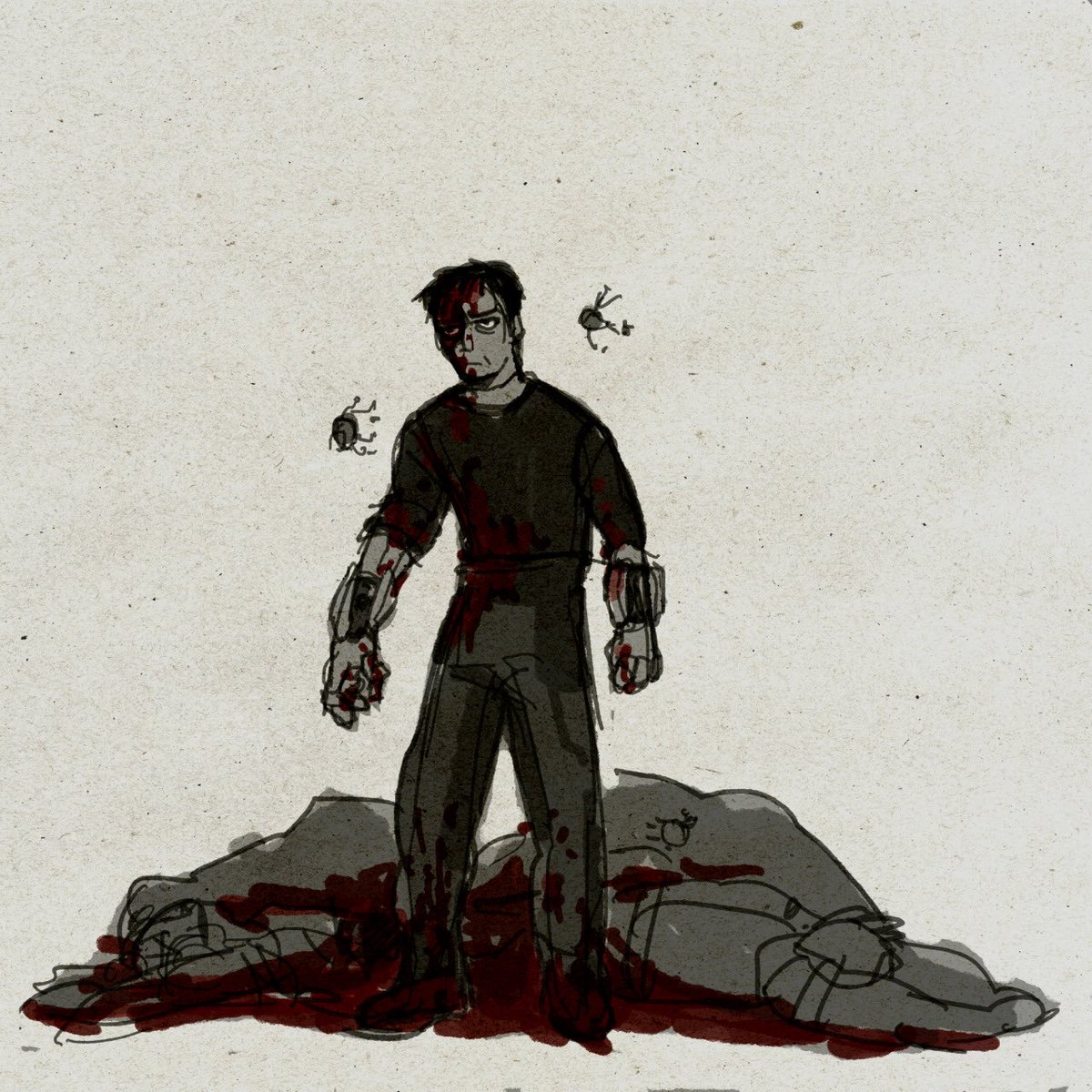 pozolingo's tweet photo. Robot gore //
IVE been drawing secunit a lot. These all look different jajant #murderbot #tmbd https://t.co/zobTKQluSm