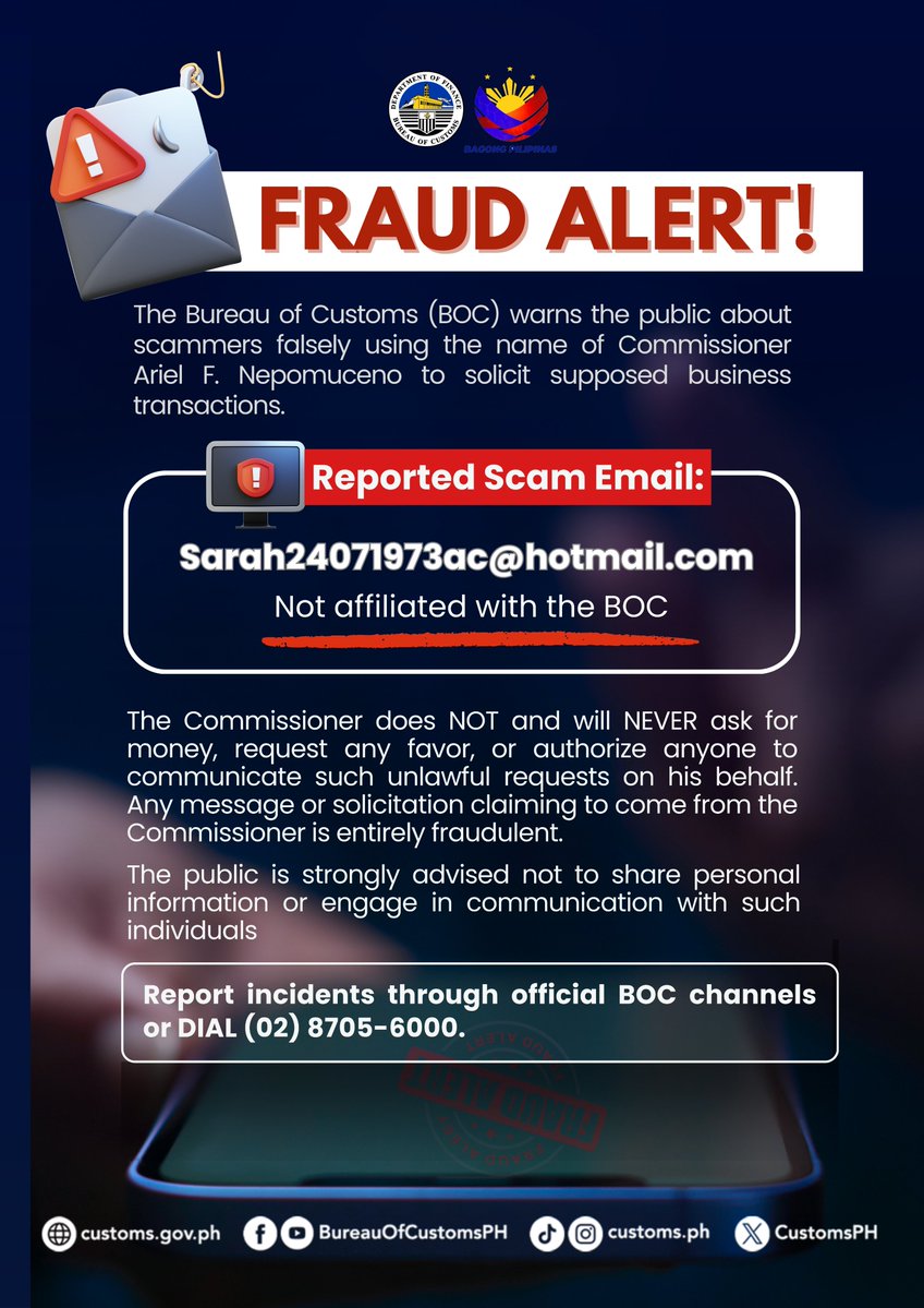 Bureau of Customs PH tweet media