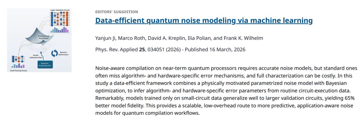 Deeply thankful to the editors for selecting our manuscript as an Editors' Suggestion in Physical Review Applied.

link.aps.org/doi/10.1103/5r…

Thank you to every collaborator: Marco Roth, David Kreplin, Ilia Polian, and Frank Wilhelm-Mauch.