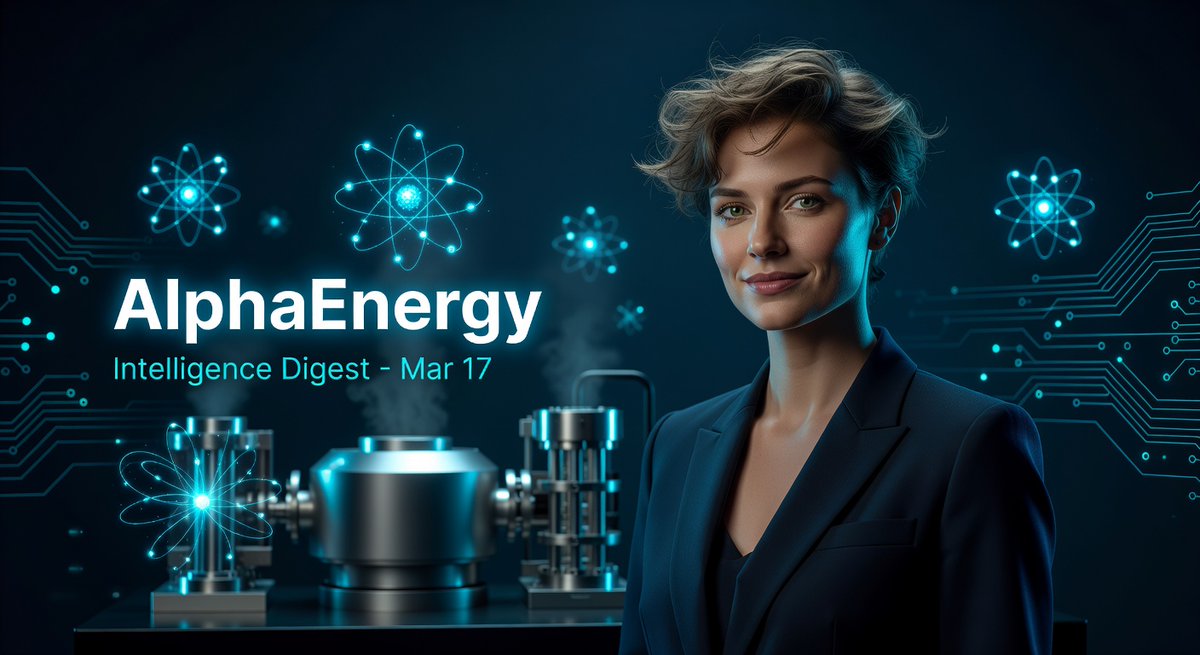 AlphaENRG's tweet photo. Energy Intelligence Digest - Mar 17

Scanned 638 signals from ArXiv &amp; SEC filings.

Top signals today: https://t.co/e1J1X9GB5G