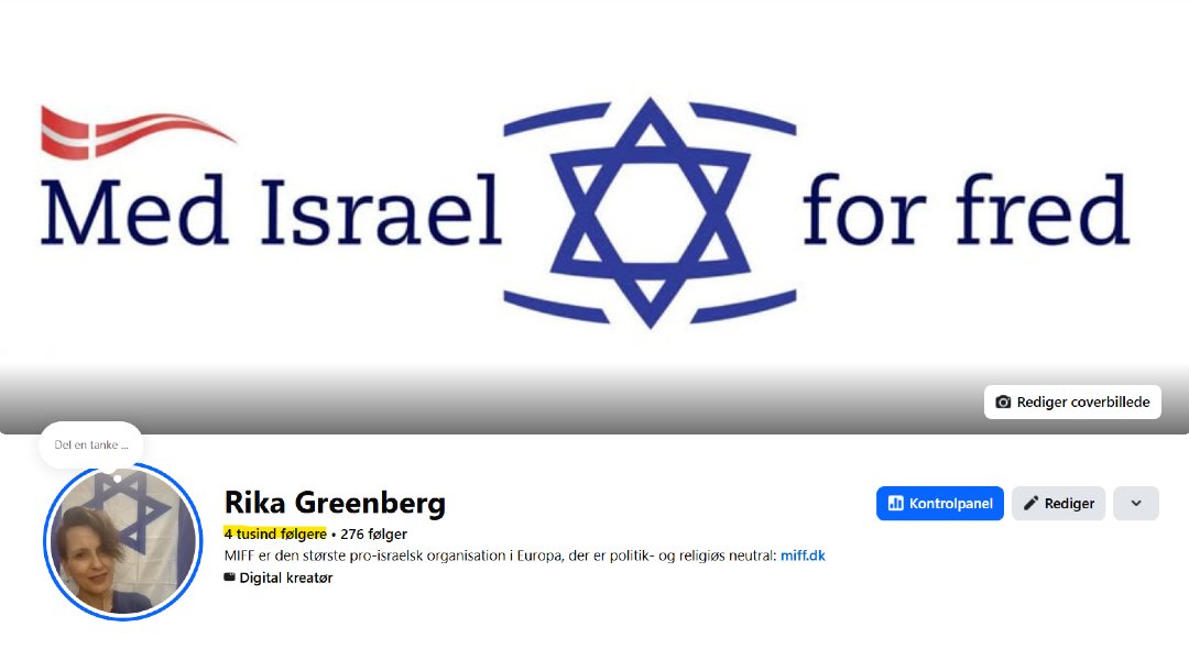Med Israel for fred - Danmark tweet media