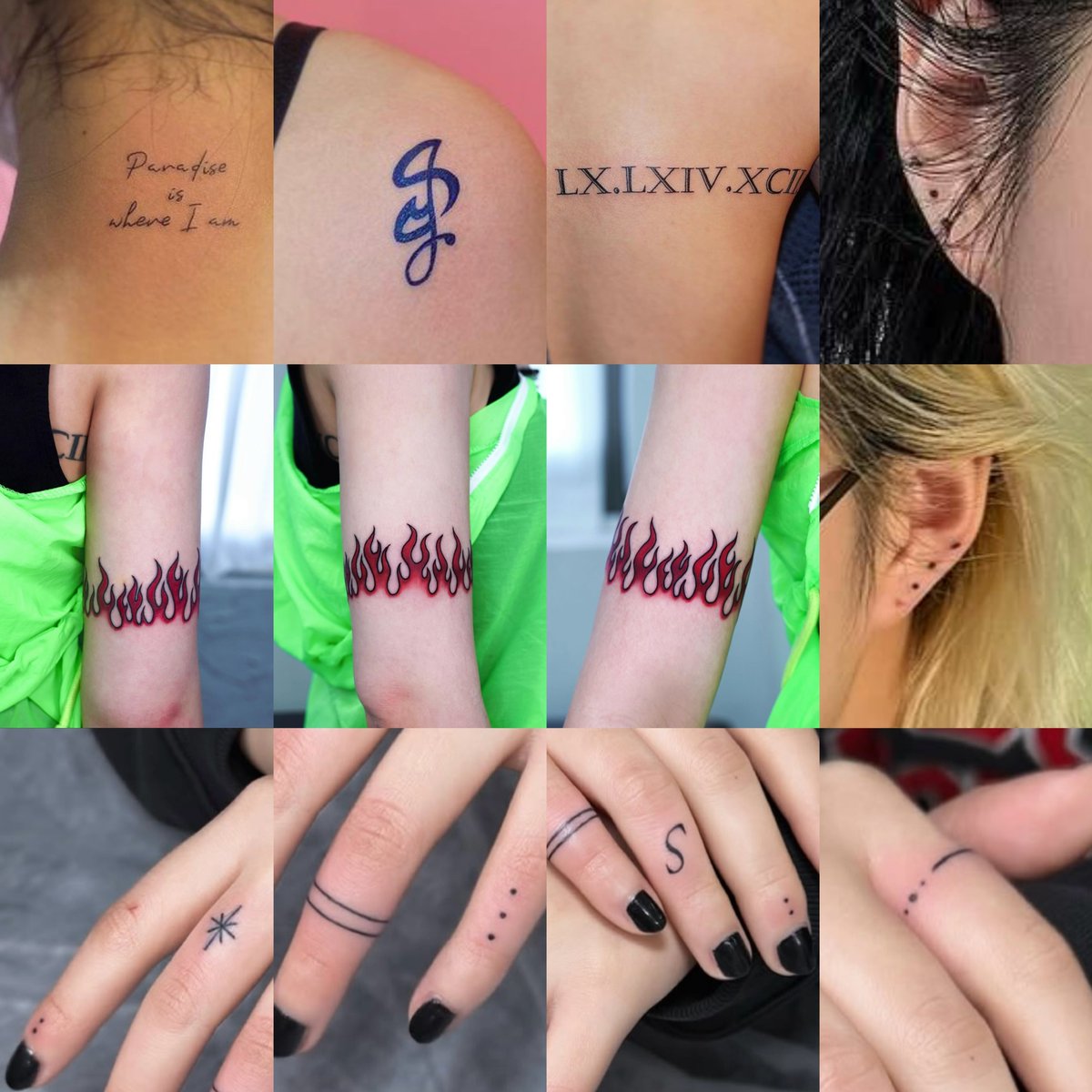 all of siyeon’s tattoos are so perfect 😍