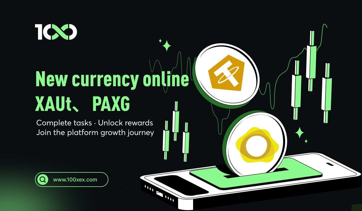 100XExchange's tweet photo. 📢 New Listing Announcement

PAX Gold ($PAXG) and Tether Gold ($XAUT) will be listed on 100X at 17:00, March 18, 2026 (UTC+8).

Two gold-linked digital assets, offering users more diversified allocation options on-chain.

🔍 Full details:
👉 https://t.co/kemYfVOh2m https://t.co/Z98RfzrJd4