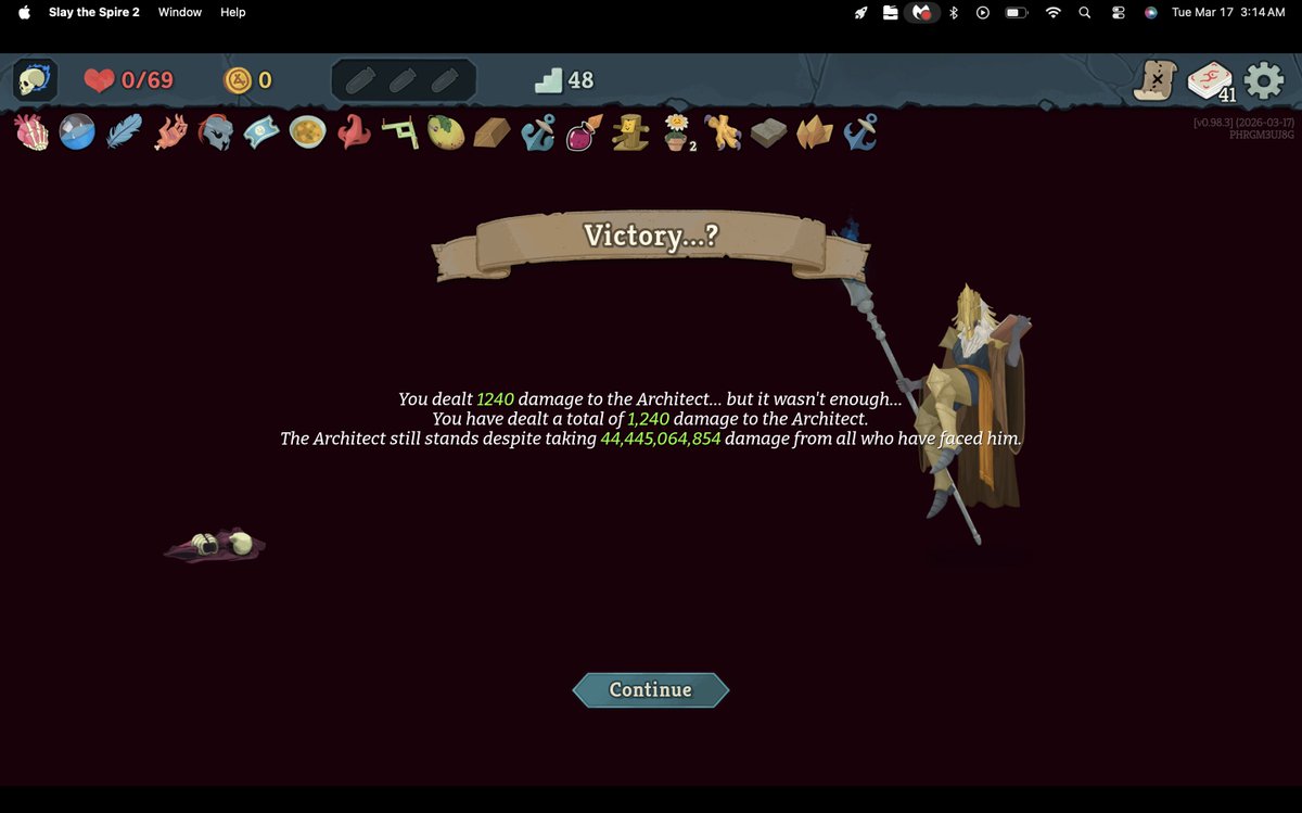 /  finally beat slay the spire 2 e,e

shitty ahh ending