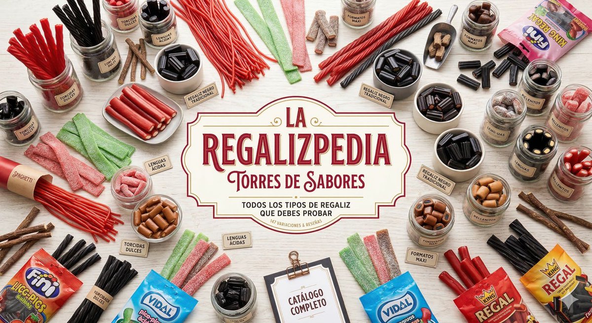 TorresdeSabores's tweet photo. Si te gusta el regaliz, esto te interesa.
Hemos creado la guía definitiva con todos los tipos: clásicos, ácidos, rellenos y más.
Una enciclopedia que iremos ampliando cada semana.
👉 https://t.co/8dPqBXFbcp

#regaliz #chuches #Gominola #Candy https://t.co/TjKlgUP5oW