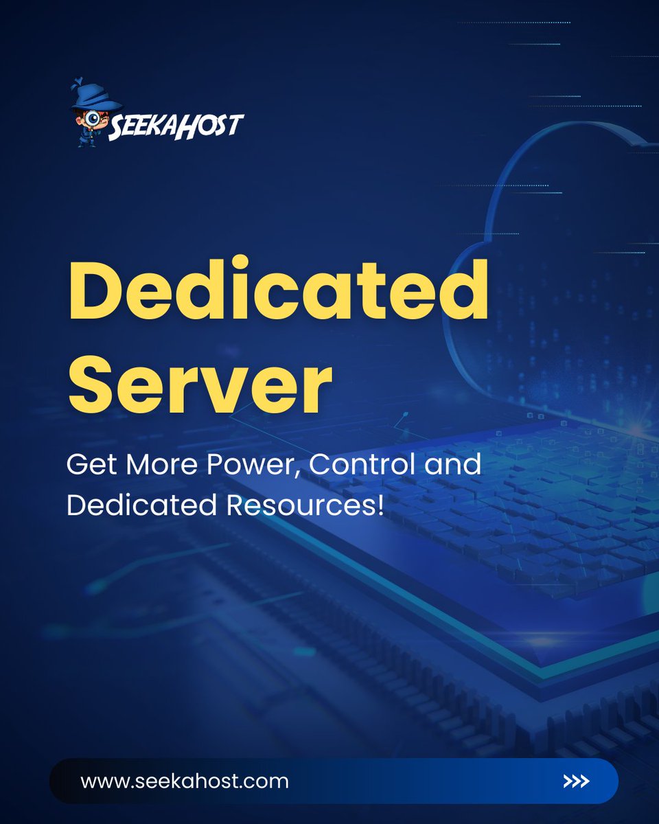 Get the Best Dedicated Servers from Leading Data Centers!
SeekaHost delivers top speed, strong security, and easy setup. All at low prices!

Why choose?
✅Dedicated Resources
✅Enhanced Security
✅Full Root Access
✅Dedicated IP

👉Get Now -> seekahost.com/dedicated-serv…

#atSeekaHost