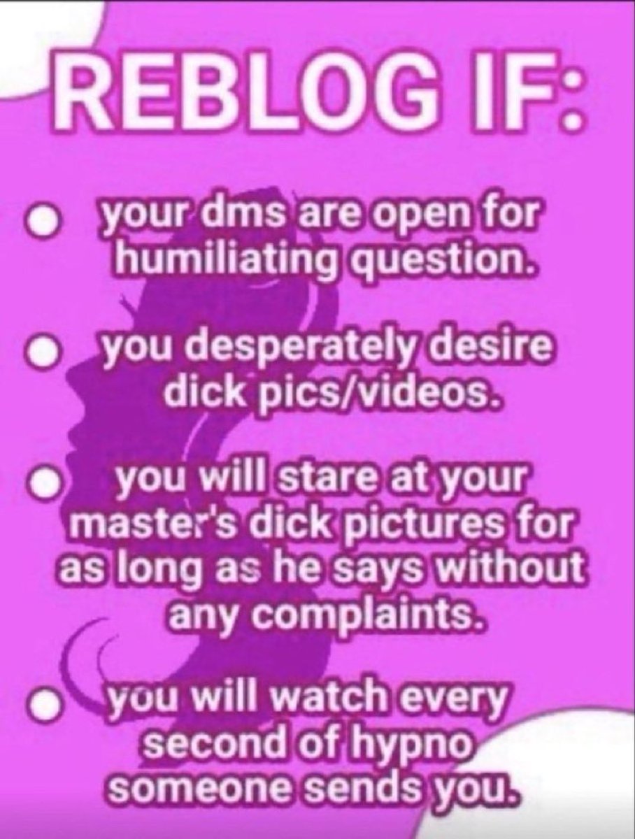 Reblog, follow and DM