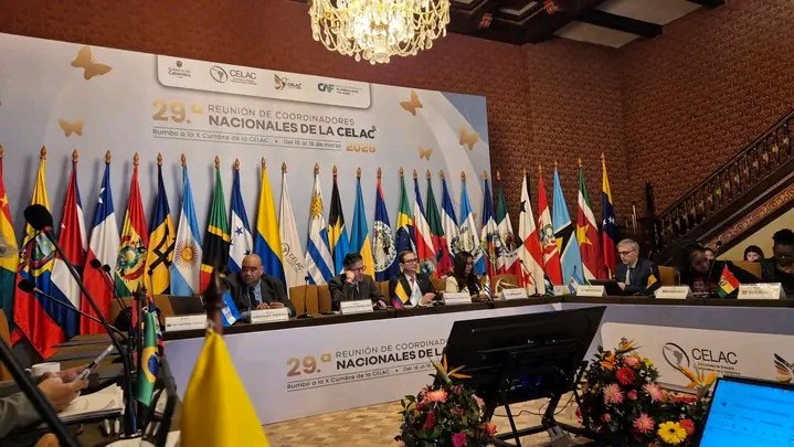 Cuba 🇨🇺 participó en Reunión de Coordinadores Nacionales de la CELAC, celebrada en Bogotá, Colombia. 
Ratificamos la disposición de nuestro país de continuar colaborando y aportando en los preparativos del Foro Alto Nivel CELAC-África y X Cumbre CELAC en pos de la unidad.