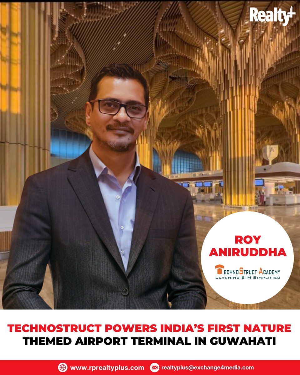RPRealtyPlus's tweet photo. TechnoStruct has played a key role in powering India’s first nature-themed airport terminal in Guwahati, bringing advanced digital engineering to one of the country’s most unique infrastructure projects.
Read more:
https://t.co/fiU1ztR9be
#TechnoStruct #InfrastructureInnovation https://t.co/lvgWLmFs9U