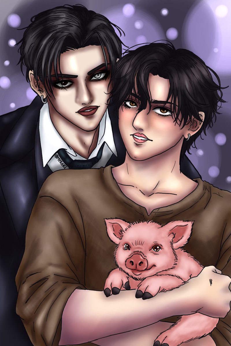 DarknessMeraki's tweet photo. 🐺 🖤🐷🐰 

Tenía pendiente este dibujo ¡Si se pudo, gente!  El Cerdito lo entenderán cuando actualiceeee. 

[ #Binchan #Chngbn #Bngchn #Railway #AULaBestia #TwoChan #Fanart ] https://t.co/fei5O1n0ZM