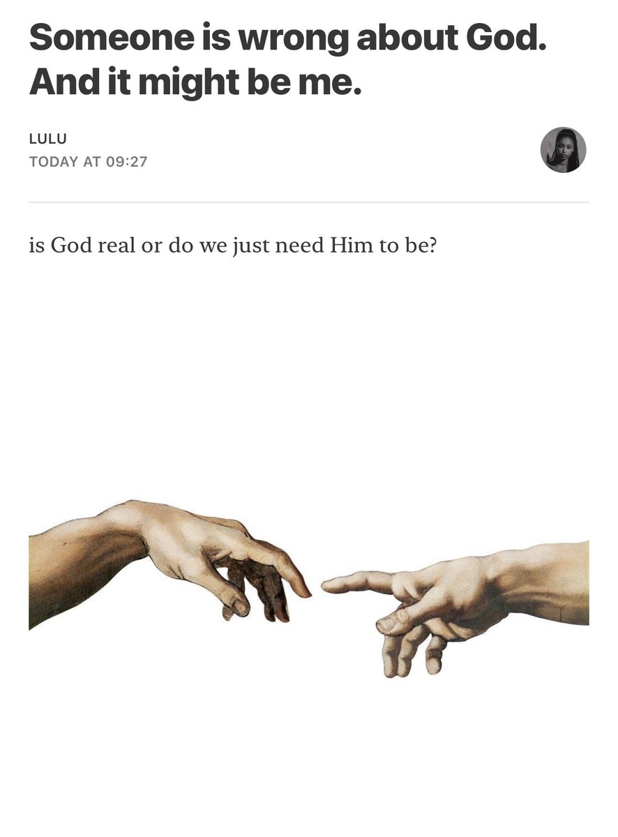 someone is wrong about God. and it might be me.

a personal essay on faith, doubt and the fear of what comes after.

link: open.substack.com/pub/baluciaga/…