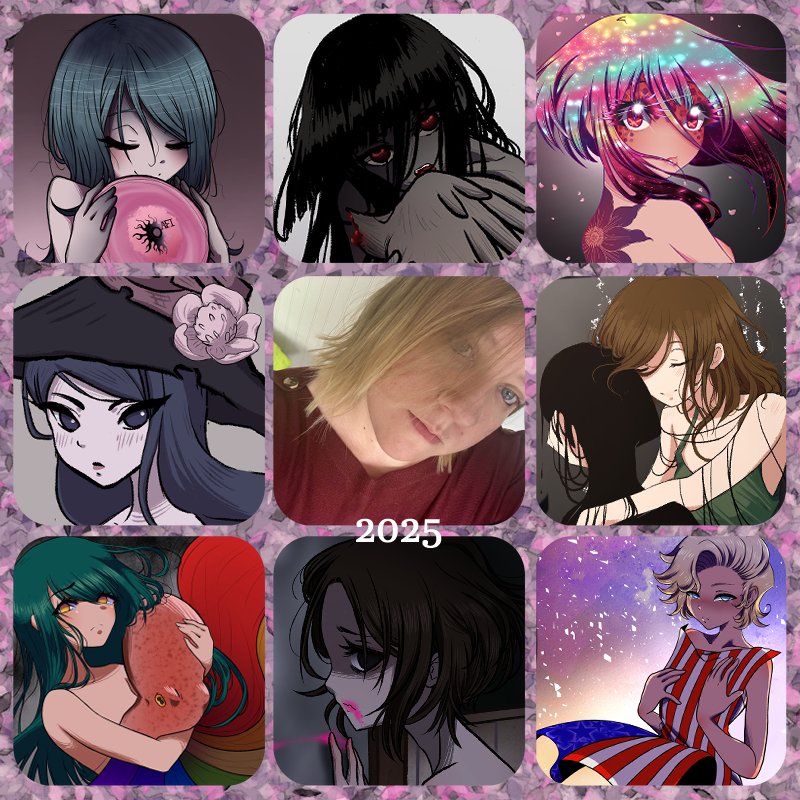 WeisEdelweiss's tweet photo. Totes late to the party this time, but I've been on a huge hiatus from social media. Here's my #artvsartist2025. https://t.co/wcEEMWUCiB