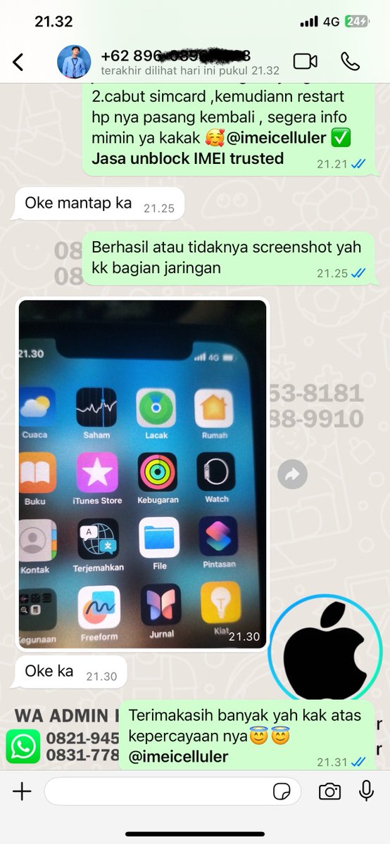 imeicelluler's tweet photo. Open Unblock IMEI📶 Update setiap hari
Jika ingin menghubungi kami langsung melalui 𝐖𝐀 𝐘𝐆 𝐃𝐈 𝐁𝐈𝐎 ya guys 🥳, 𝐒𝐎𝐒𝐈𝐀𝐋 𝐌𝐄𝐃𝐈𝐀 𝐈𝐌𝐄𝐈𝐂𝐄𝐋𝐋𝐔𝐋𝐄𝐑 klik link dibawah ini
https://t.co/tvBF71EyNj https://t.co/659tFqwCn6