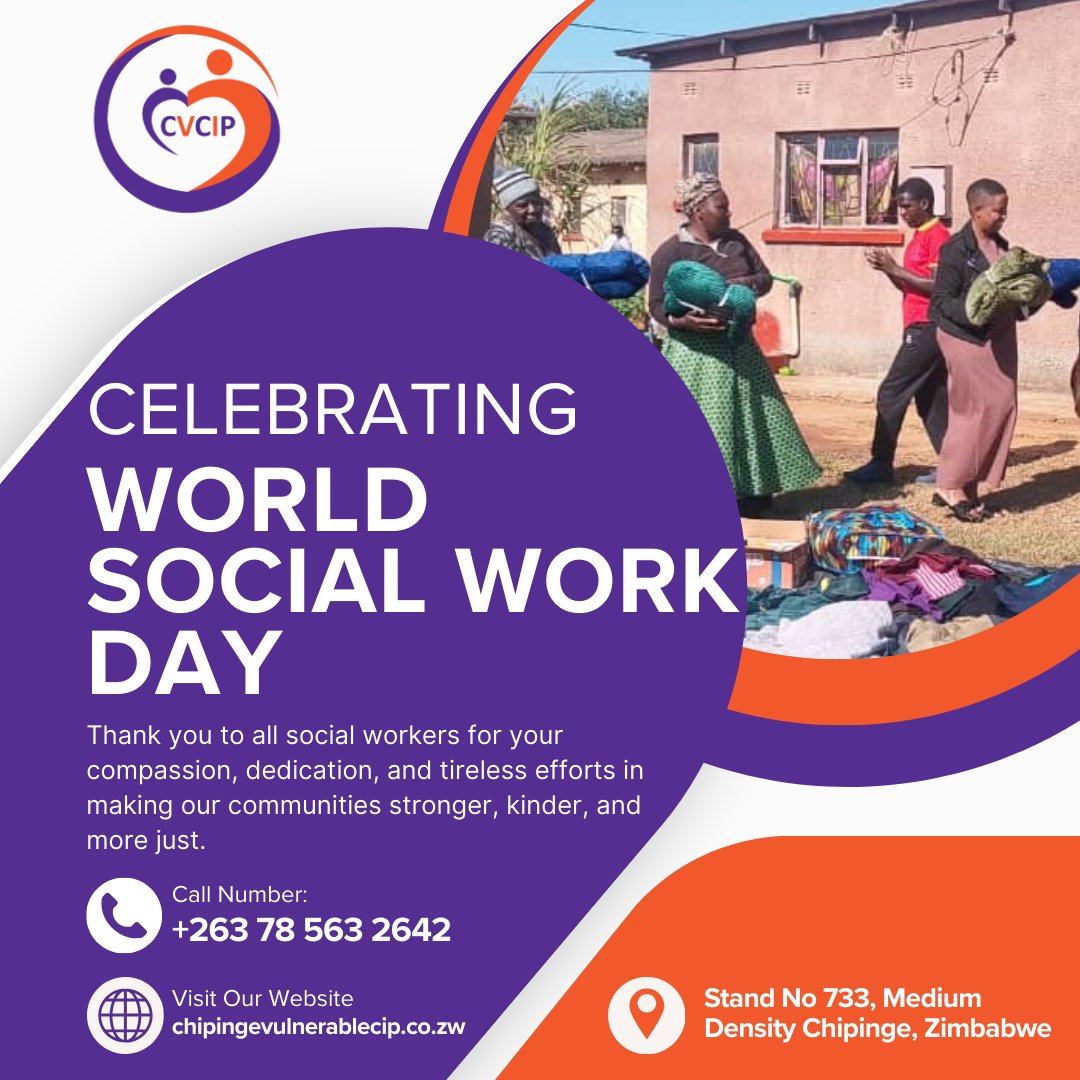 ChipingeVCIProg's tweet photo. Celebrating World Social Work Day!

A huge thank you to all social workers for your compassion and commitment to strengthening our communities. Your dedication makes a world of difference!

#WorldSocialWorkDay #CommunityStrength #SocialWorkMatters https://t.co/ky94XiHzD4