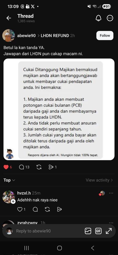 fieryver's tweet photo. @HASiLMalaysia Nampak threads ni haritu https://t.co/uXuzCYeAi2