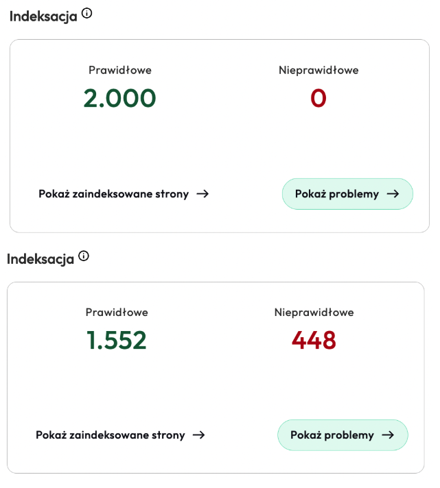 Aż 25% URLi może stracić widoczność w 1 dzień, a GSC powie Ci o tym dopiero po tygodniu (o ile w ogóle). Ile ruchu i kasy 💵 przez to tracisz? Z Revamper11 zyskujesz CODZIENNY monitoring 2000 URL-i. Wyłapuj błędy i reaguj w 24h! 🚀 tinyurl.com/62zj5ace #reklama #SEO #ecommerce