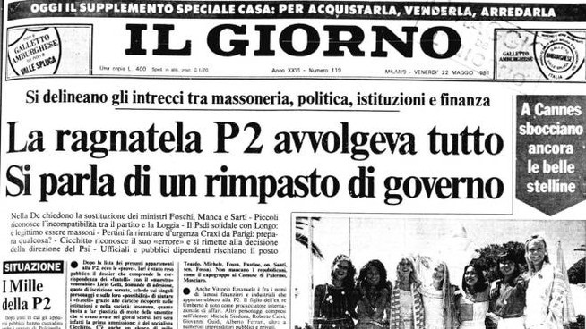 mariobianchi18's tweet image. Il #17marzo 1981 viene trovata in una villa di #LicioGelli a Castiglion Fibocchi (AR) la lista della #P2. Fra gli altri: S. Berlusconi, V. E. di Savoia, E. Sogno, M. Costanzo, A. Noschese (suicida oltre 2 anni prima), M. Sindona, R. Calvi, V. Miceli, G. Maletti, A. Labruna.