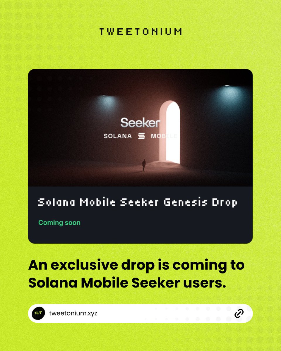 Tweetonium - Soon on Seeker tweet media