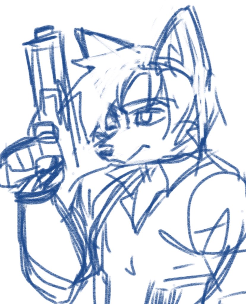 I need to hurry up and draw some Leon art lol

All I have is this Leon as a literal Silver Fox sketch from my phone.